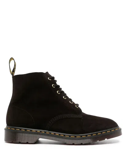 Dr. Martens' Brown 101 Ben Repello Suede Ankle Boots