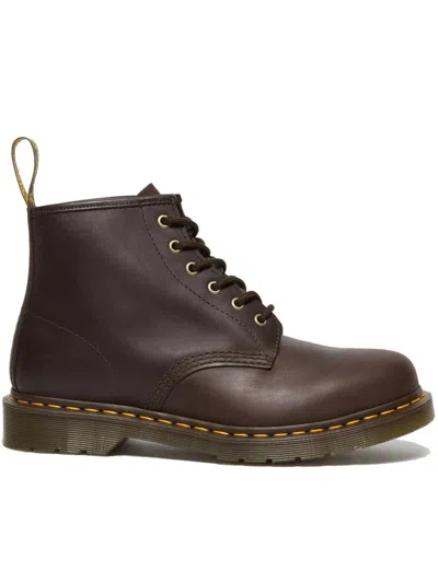 Dr. Martens 101 27761201 Boots Unisex Dark Brown Leather Ankle Gal1288