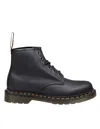 Dr. Martens' Dr.martens 1460 Smooth Lace-up Combat Boots  Black Leather In Black