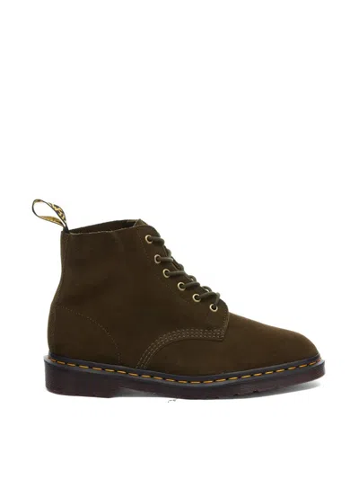 Dr. Martens 101 Repello Calf Suede Ankle Boots In Black