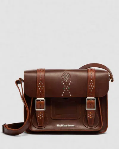 Dr. Martens 11 Inch Mayhem Leather Satchel In Tan