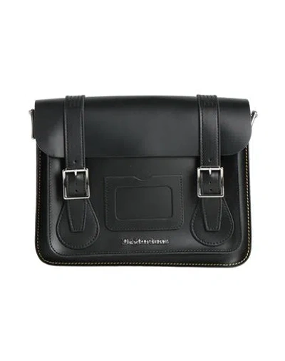 Dr. Martens "11" Leather Satchel + Kiev+smooth" Woman Handbag Black Size - Cow Leather