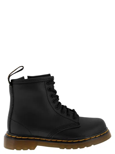 Dr. Martens' Kids' 1460 - Matt Leather Lace-up Boots In Black