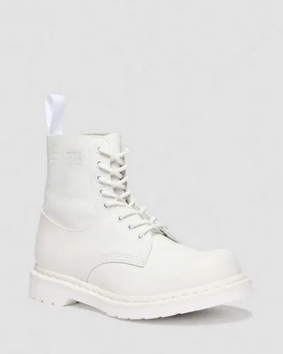 Dr. Martens' 1460 1461 Mm6 Leather Boots In White