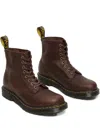 Dr. Martens Man Ankle Boots Chocolate Brown Size 10.5 Leather In Brown