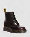 Dr. Martens' 1460 Arcadia Lace Up Boots In Red