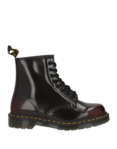 Dr. Martens 1460 Arcadia Woman Ankle Boots Plum Size 8 Leather In Multi
