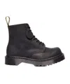 Dr. Martens' 1460 Bex Bump Toe Leather Boots In Black