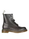 Dr. Martens Round-toe Lace-up Ankle Boots In Black