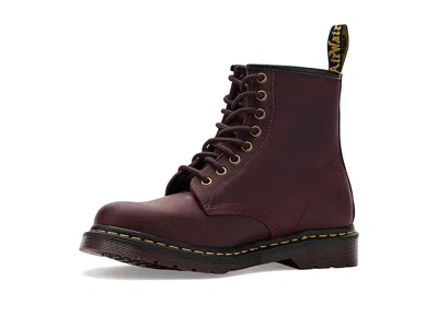 Dr. Martens Burgundy Leather 1460 Ankle Boots In Brown