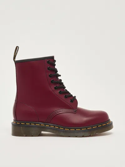 Dr. Martens 1460 Combat Boots In Red