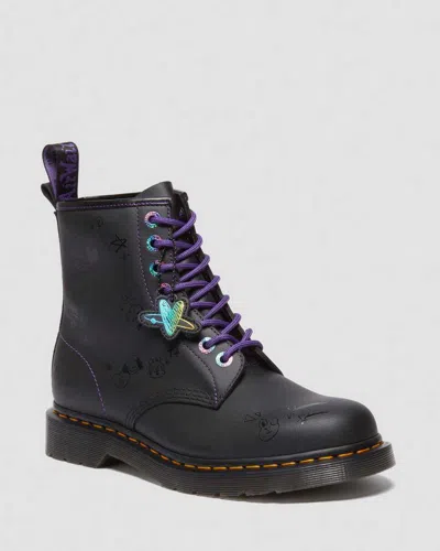 Dr. Martens 1460 Bt21 Leather Lace Up Boots In Schwarz