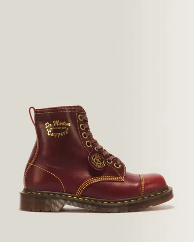 Dr. Martens 1460 Cappers Classic Calf Leather Lace Up Boots In Red