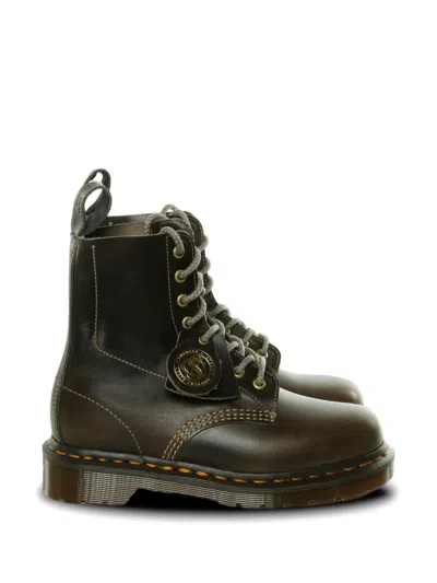 Dr. Martens 1460 Classic Boots In Gray