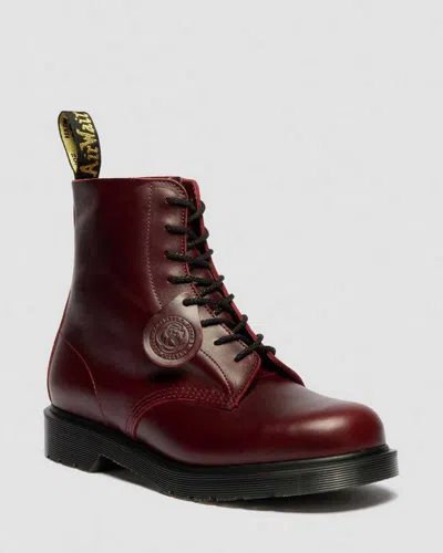 Dr. Martens 1460 Classic Calf Leather Boots In Red