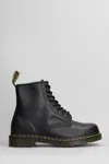 Dr. Martens' 1460 Pascal Combat Boots In Black