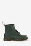 Dr. Martens' Dr. Martens Man Ankle Boots Green Size 11 Leather In Green
