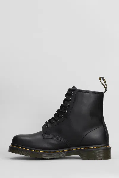 Dr. Martens' 1460 Combat Boots In Black Leather