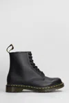 Dr. Martens' Dr. Martens Round-toe Lace-up Ankle Boots In Black
