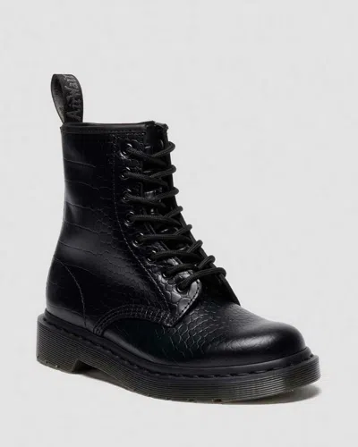 Dr. Martens' 1460 Croco In Black