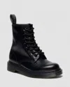 Dr. Martens 1460 Croc Embossed Combat Boot In Black