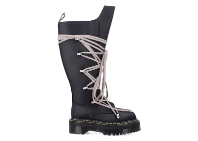 Pre-owned Dr. Martens 1460 Drkshdw Quad Sole Pentalace Boot Rick Owens (women's) Sneakers In Black