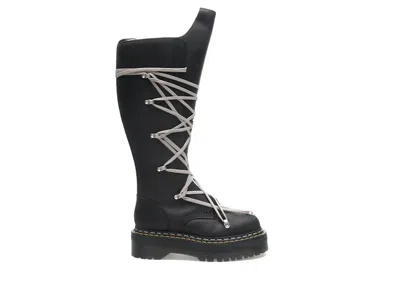 Pre-owned Dr. Martens 1460 Drkshdw Quad Sole Pentalace Boot Rick Owens (women's) Sneakers In Black