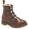 Dr. Martens 1460 Faux Fur Lined Lace-to-toe Boot In Brown