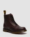 Dr. Martens Man Ankle Boots Chocolate Brown Size 10.5 Leather In Brown