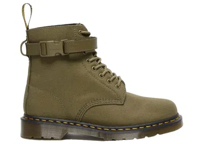 Pre-owned Dr. Martens' 1460 Futura Laboratories Olive Strap Canvas Sneakers In Dms Olive/extra Tough Nylon