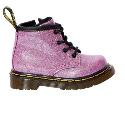 Pre-owned Dr. Martens' Dr. Martens 1460 Glitter Lace Up Boot Toddler 'dark Pink' | Infant Size 5