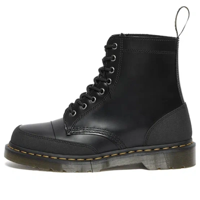 Dr. Martens' Dr. Martens 1460 Guard Panel Leather Lace Up Boots 'black'