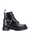 Dr. Martens 1460 Harness Leather Lace-up Boots In Black