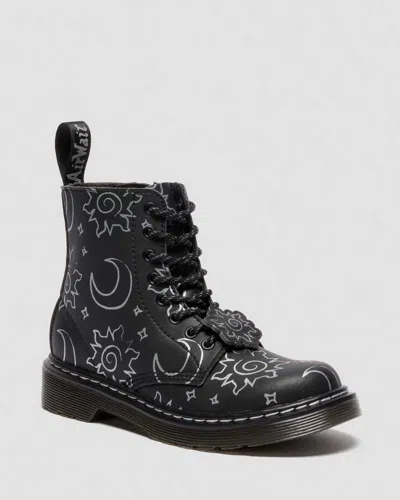 Dr. Martens 1460 Junior Reclaimed Leather Boots In Animal Print