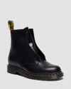 Dr. Martens 1460 Pascal Front-zip Ankle Boots In Black