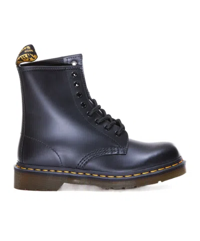 Dr. Martens 1460 Leather Boots In Black