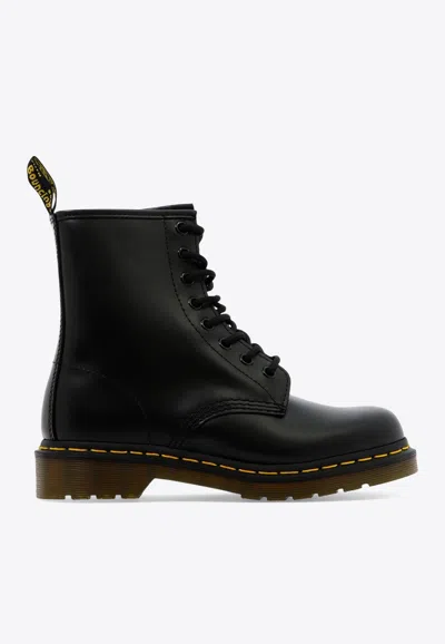 Dr. Martens 1460 Leather Combat Boots In Black