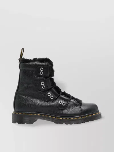 Dr. Martens' 1460 Ltt Fl Boots In Black