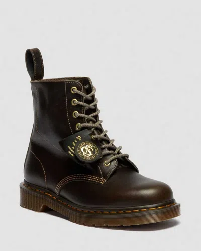 Dr. Martens 1460 Made In England Classic Calf Leather Boots In Brown
