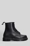 Dr. Martens 1460 Mono Combat Boots In Black