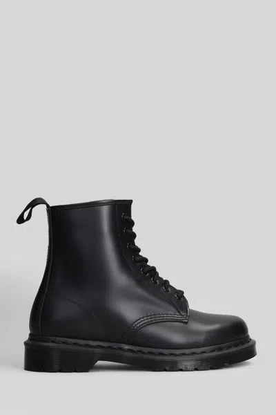 Dr. Martens 1460 Mono Combat Boots In Black