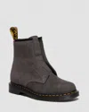 Dr. Martens 1460 Nubuck Slip On Stiefel Ohne Schnürung In Gray