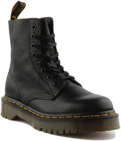 Pre-owned Dr. Martens' Dr Martens 1460 Pacal Bex Unisex 8 Eye Leather Ankle Boot In Black Size Us 4- 11