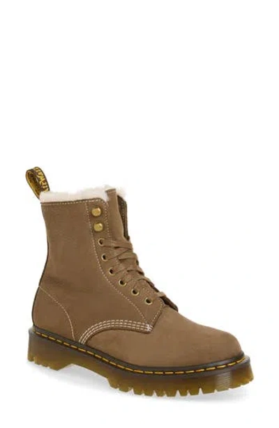 Dr. Martens 1460 Pascal Bex Faux Fur Lined Boot In Brown