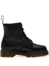 Dr. Martens 1460 Bex Combat Boots In Black Leather In Black