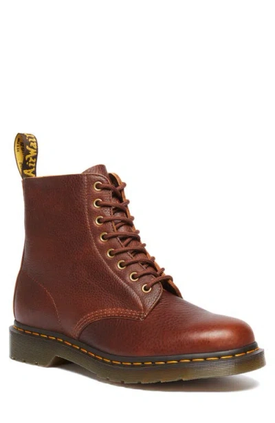 Dr. Martens 1460 Pascal Ambassador Leather Lace Up Boots In Cashew Ambassador