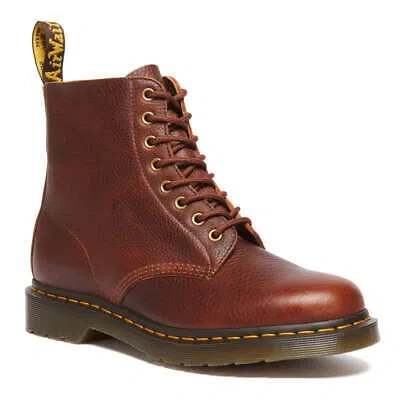 Pre-owned Dr. Martens' Dr. Martens 1460 Pascal Cashew Ambassador In Braun