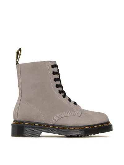 Dr. Martens' Dr. Martens 1460 Pascal Combat Boots In Gray