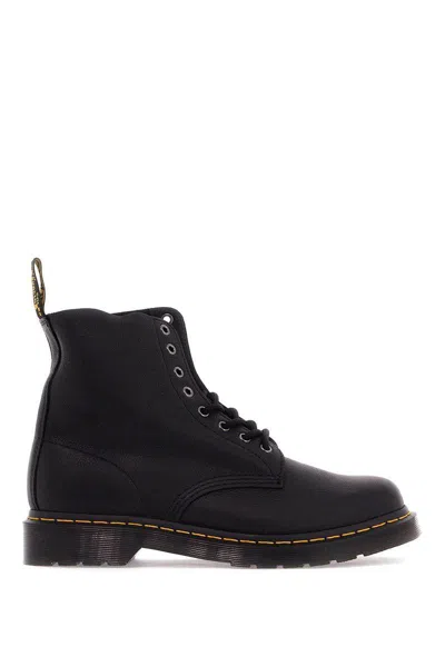 Dr. Martens' 1460 Vintage 101 Quilon Combat Boots In Black Smooth