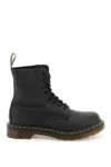 Dr. Martens' 1460 Bex Combat Boots In Black Leather In Black Virginia